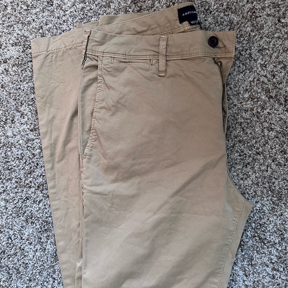 American Eagle NEXT LEVEL FLEX SLIM 32x34 TAN pants